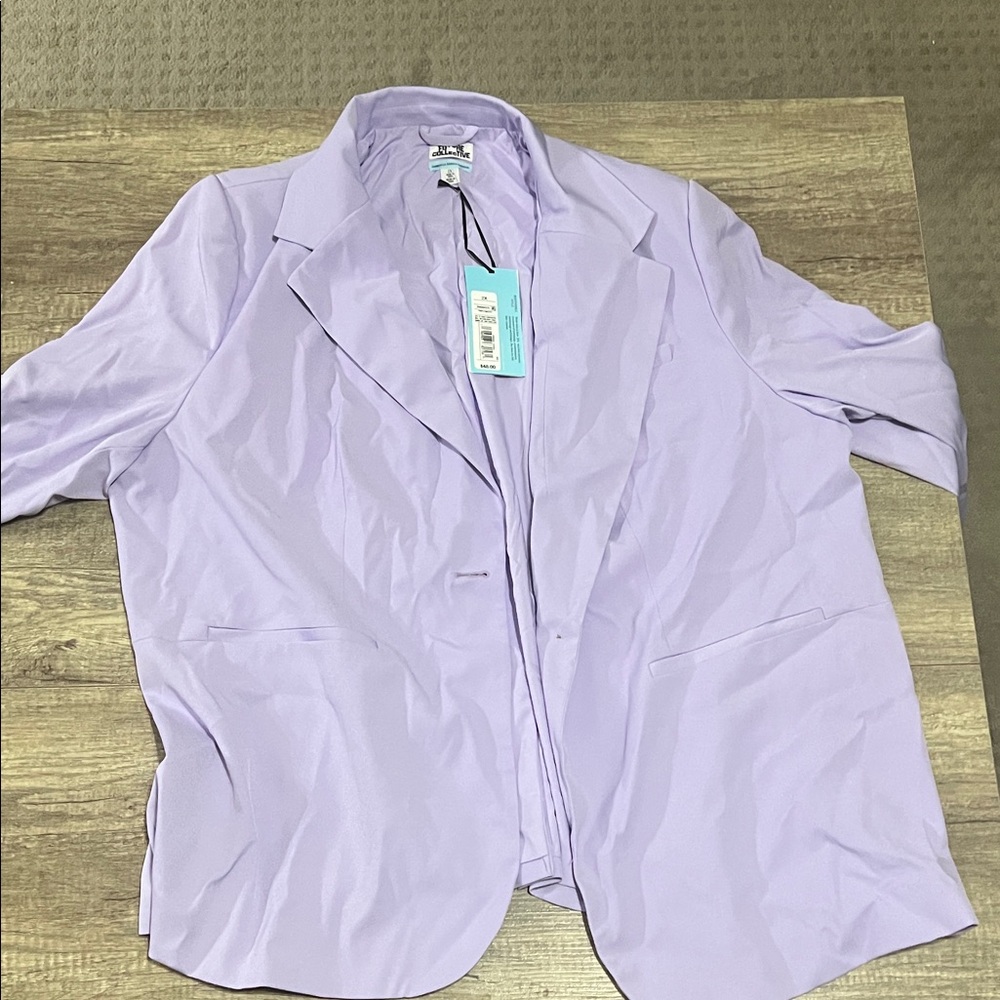Future Collective Lavender Blazer Plus sized 2XL